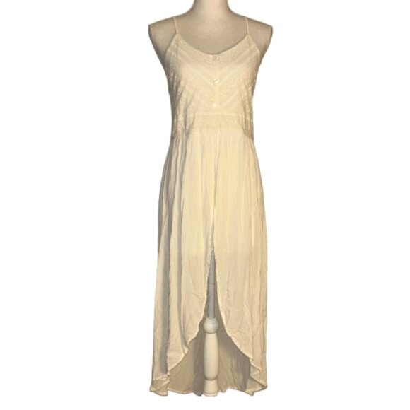 Almost Famous Women's Playsuit Romper with Hi lo Skirt with curtain open - Picture 1 of 9